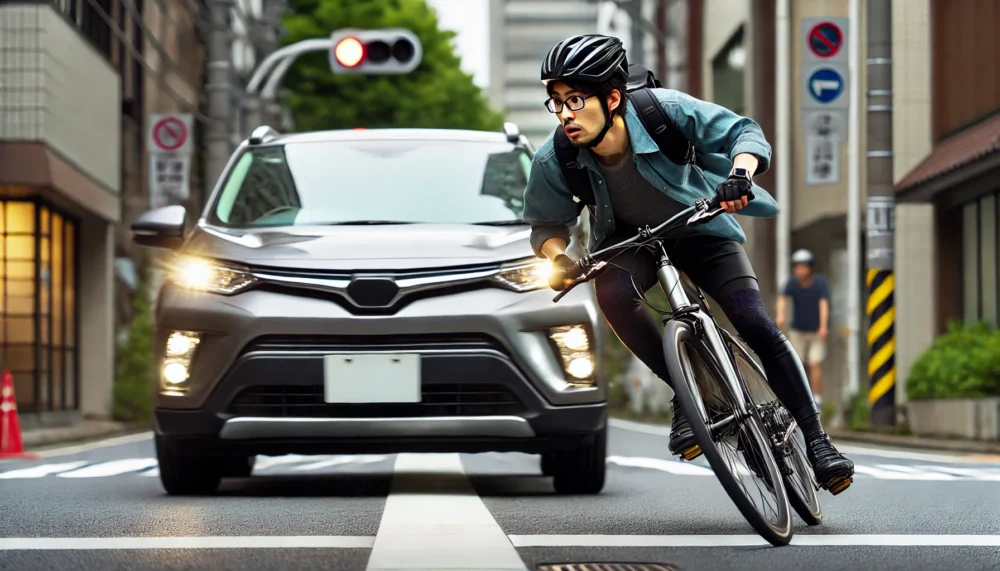 ロードバイクに乗っていて危ない瞬間と注意点