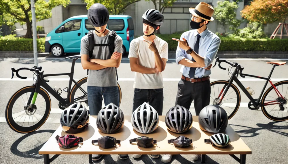 自転車用ヘルメットの違いを比較
