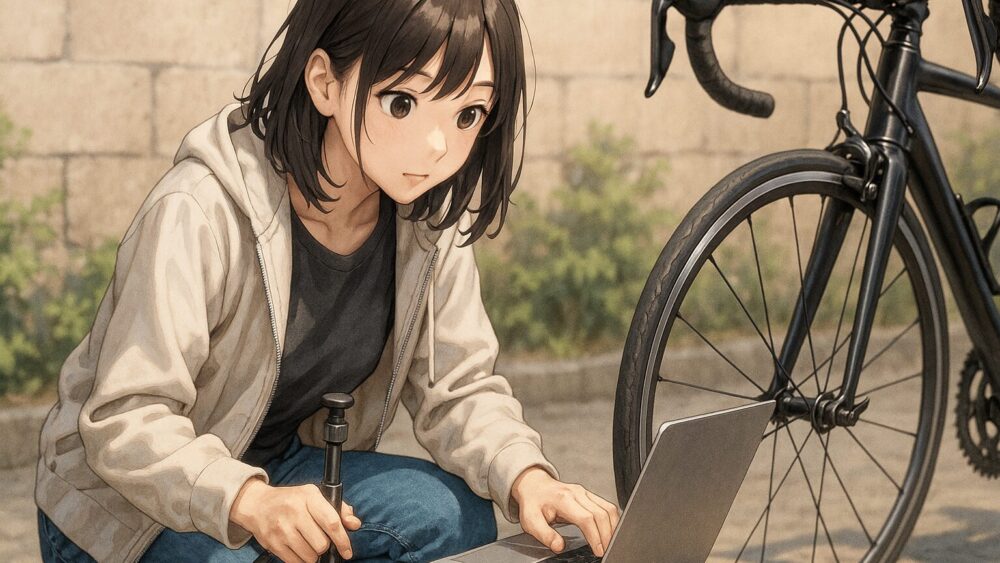 SRAM（スラム）の計算サイトで空気圧を導き出す