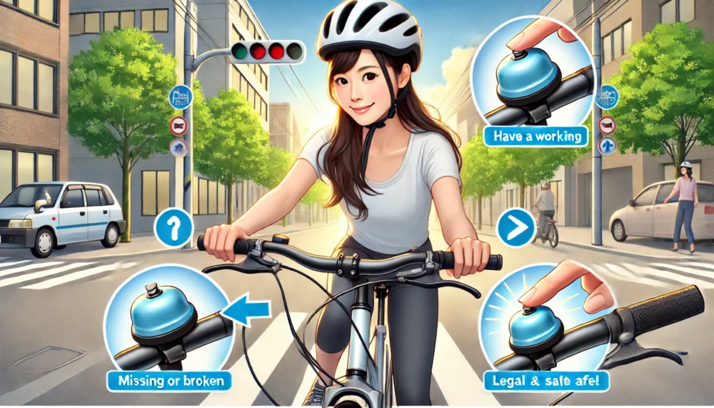 ベルをどこにつければいい?法律とポイント