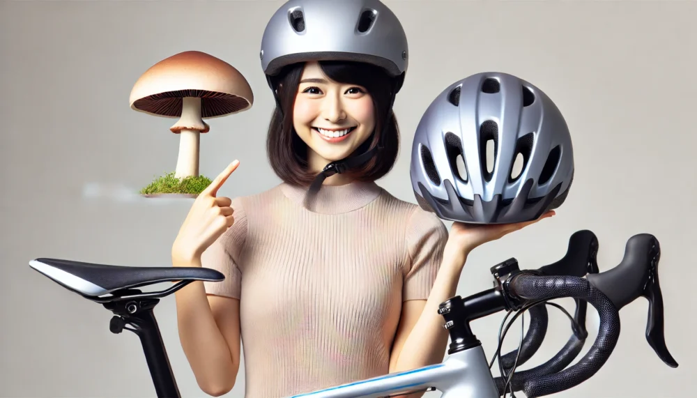 ロードバイクでキノコ頭にならないヘルメットの選び方