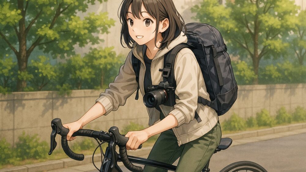 ロードバイクで一眼カメラを快適に持ち運ぶ方法