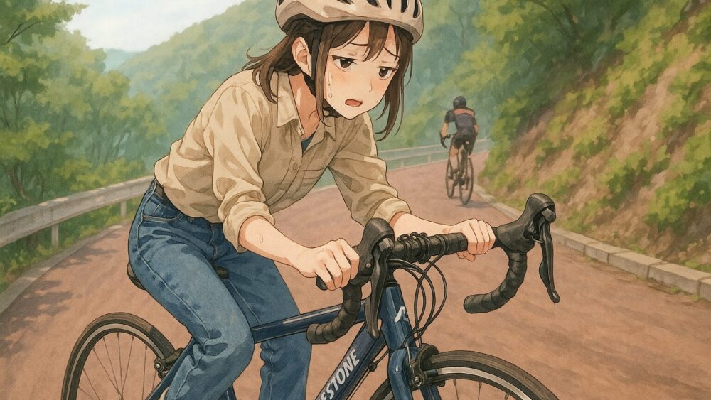 初心者がやりがちな坂道のNG行動