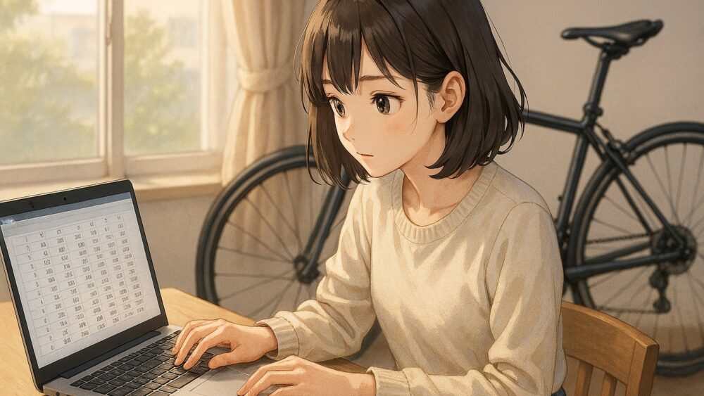 ギア比と速度の関係を数値で理解する