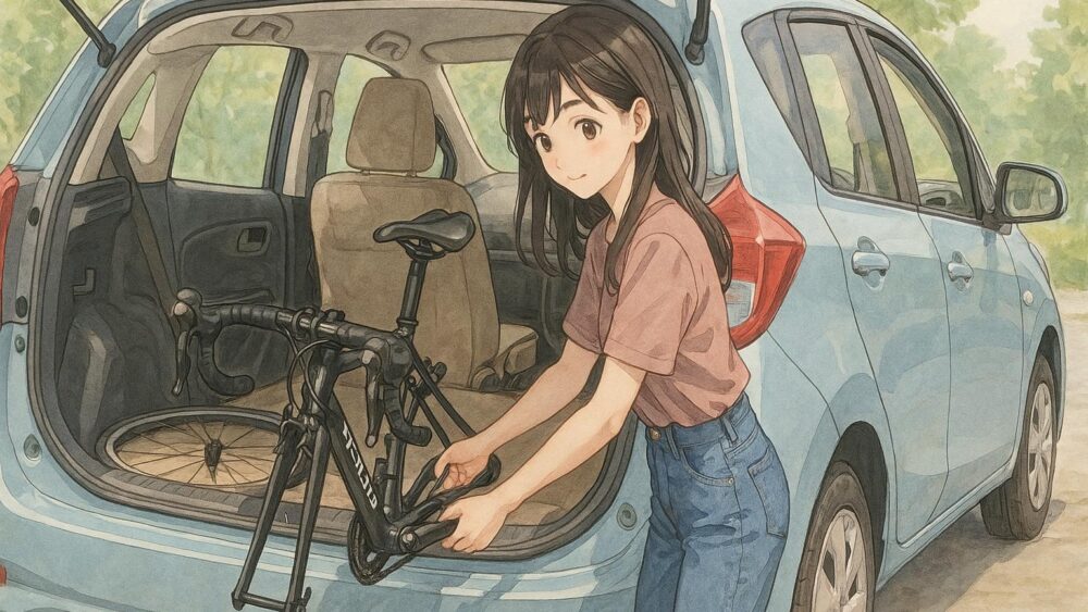 コンパクトカーでロードバイクを積む現実的な工夫