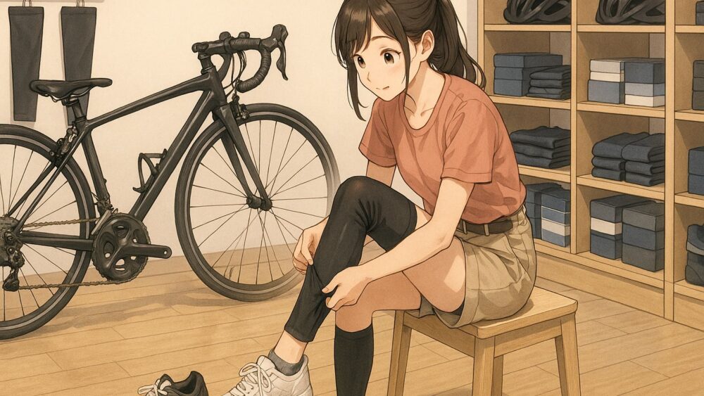 ロードバイクで夏場に人気なレッグカバーのモデルと選び方