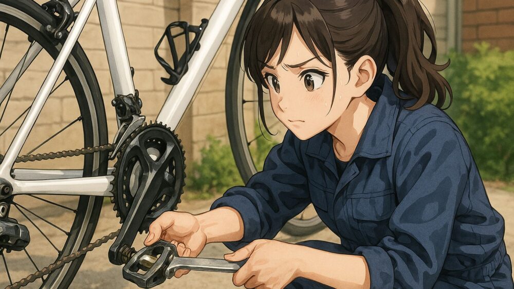 ペダルが緩まない原因｜外し方は左右で向きが異なる