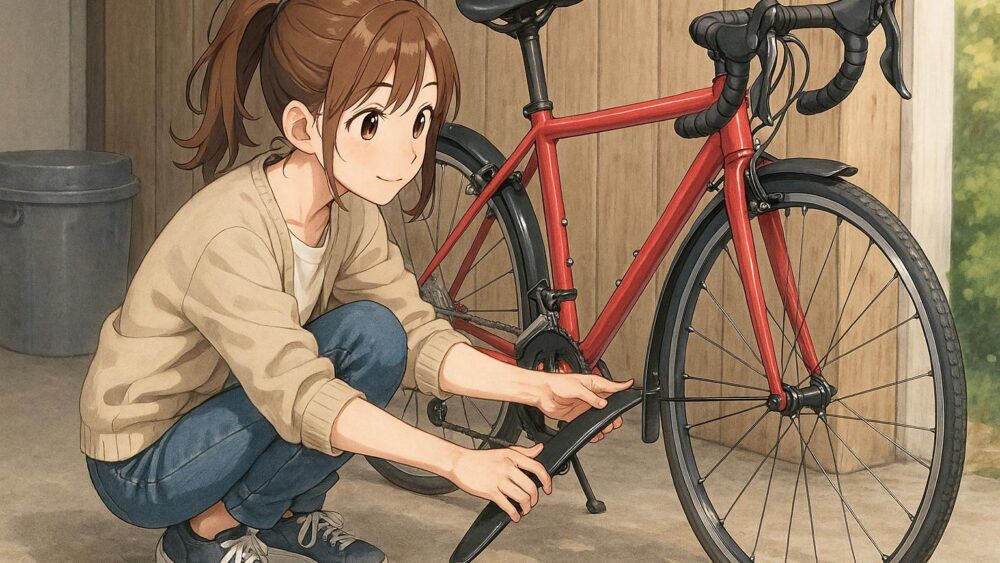 雨の日の泥はねを防ぐフェンダー活用法