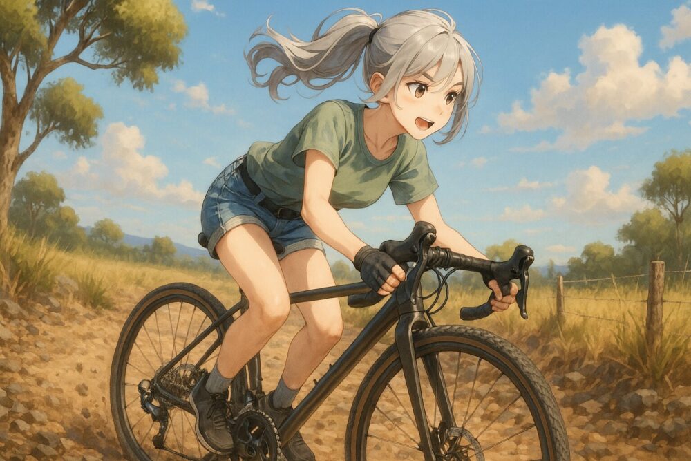 グラベルや荒れた舗装路での32Cタイヤ性能