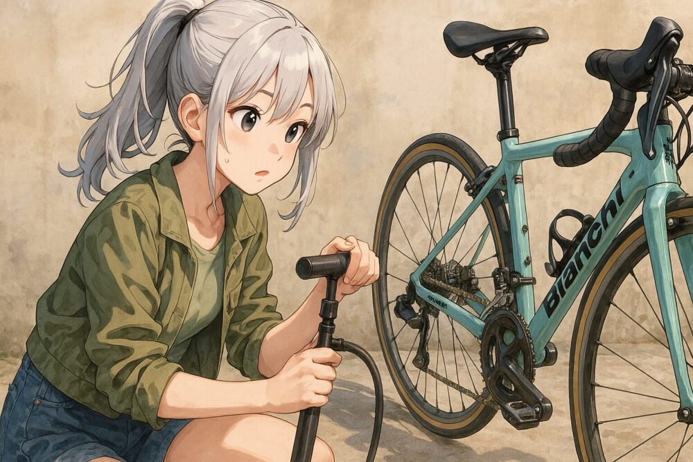 空気圧の目安とパンク対策