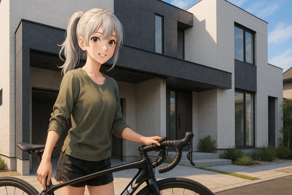 積水ハウスのバイクガレージ実例