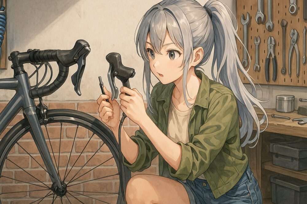 ドロップハンドルの内装変速化パーツ