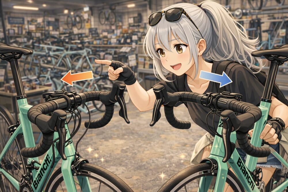 スプリントの旧型と内装ケーブル搭載機の違い