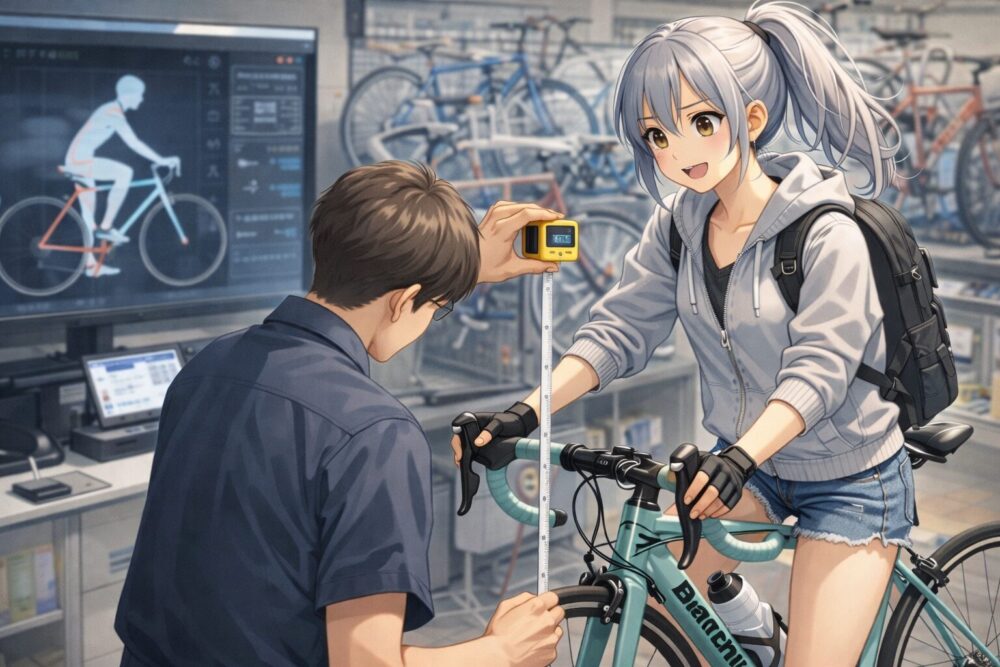 失敗を防ぐためのフレームサイズと適正身長の確認