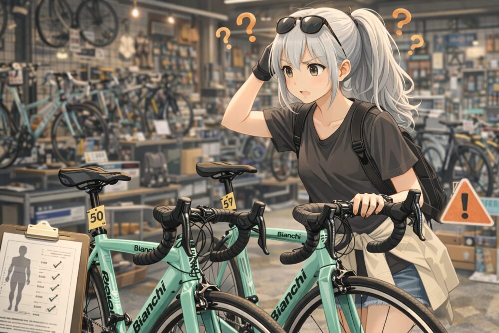 ビアンキのロードバイクの型落ち選びの注意点