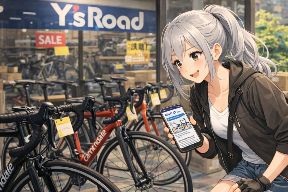 ワイズロード店舗で最新のアウトレット在庫を調べる