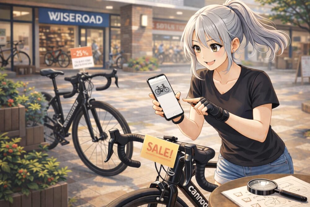 キャノンデール製ロードバイクの型落ちを安く買うコツ
