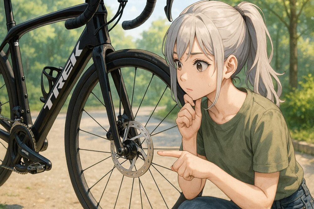 フロントのみディスクブレーキ化する際の注意点