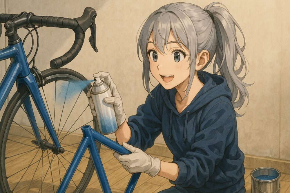 ロードバイクのフレーム塗装をDIYする方法