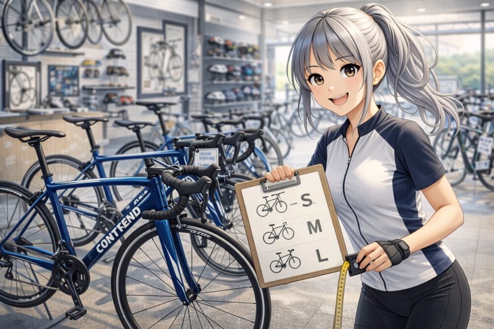 Contendのサイズ選びと在庫確認