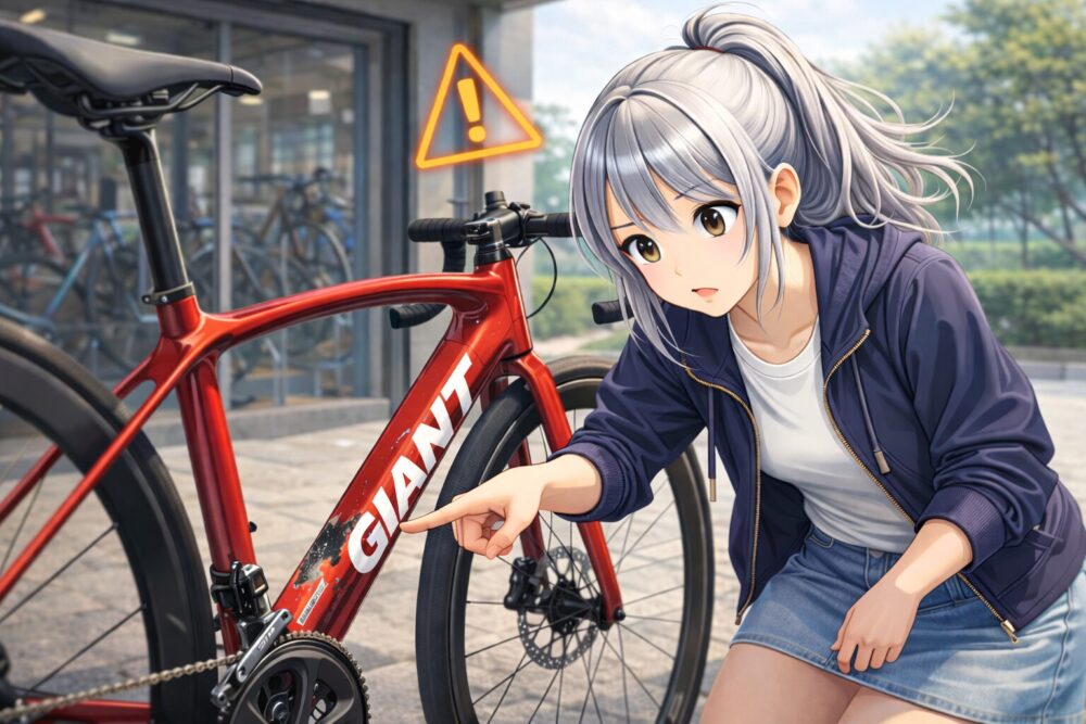 ジャイアントのロードバイクの型落ち購入での注意点