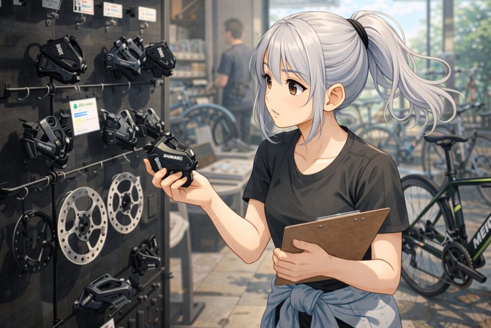 105搭載モデルの互換性やディスクブレーキの規格