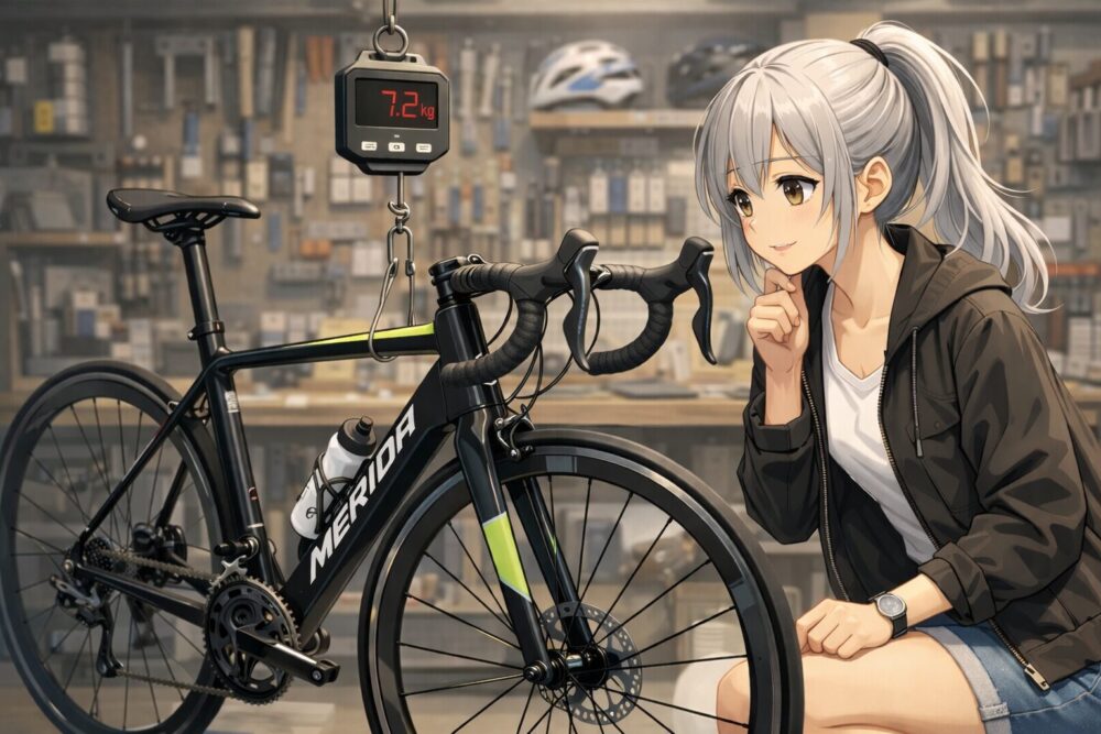 軽量化の鍵となる完成車重量とフレームの軽さ