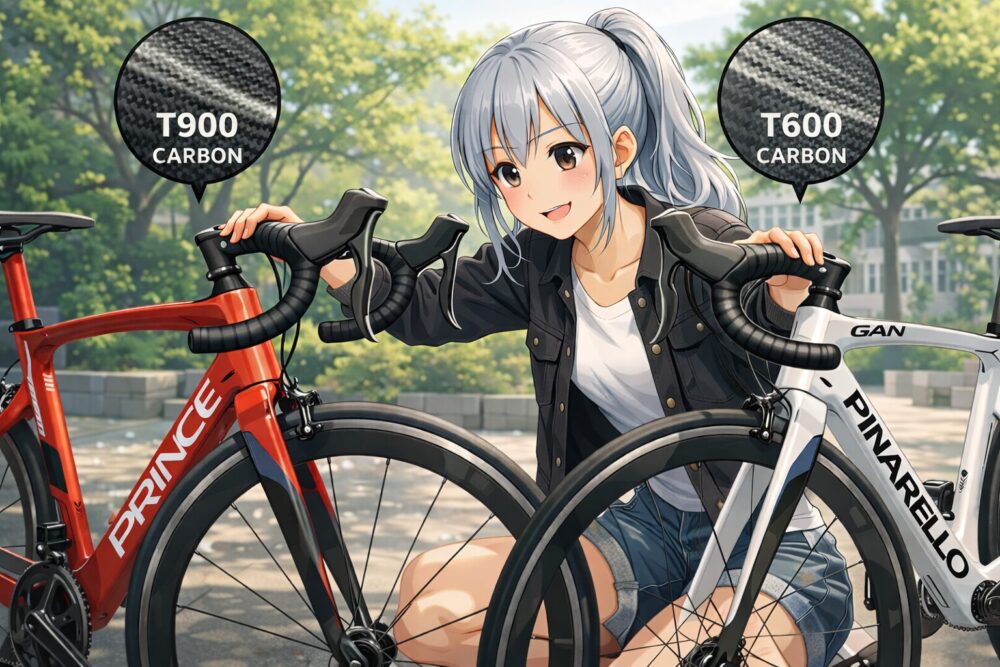 PrinceとGanのフレーム素材と評価の比較