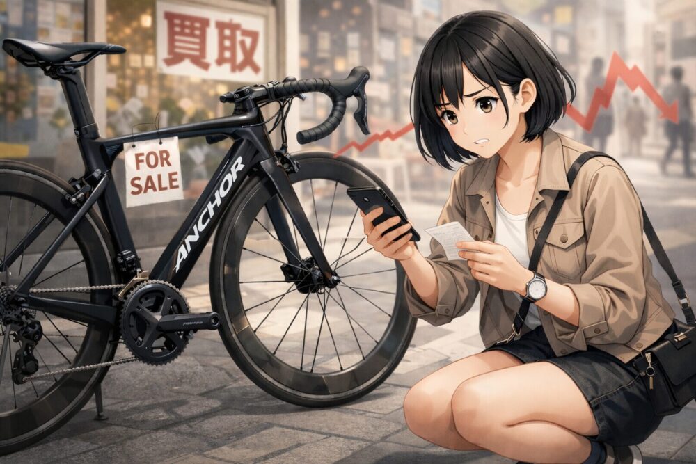アンカーのロードバイクの買取価格や相場の下落リスク