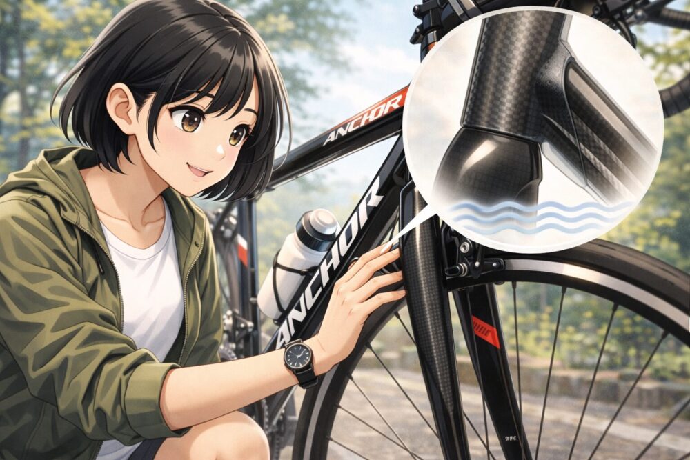 カーボンフォークがもたらす振動吸収性能と評価