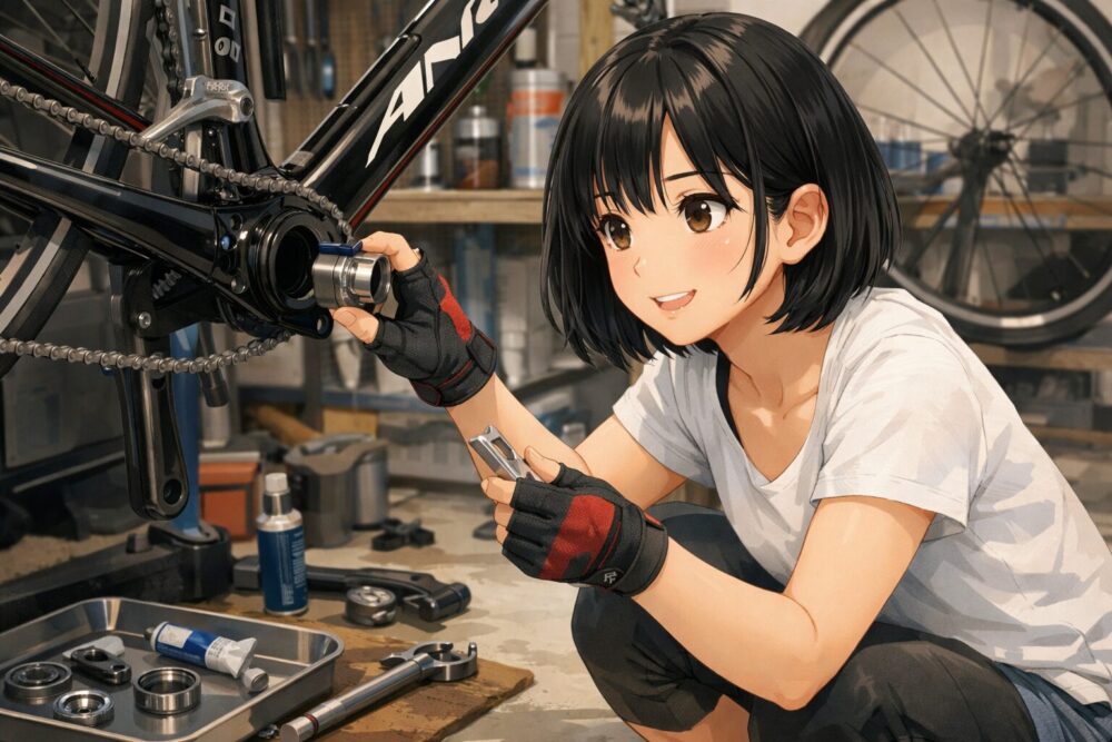 整備性の高いねじ切りBBと耐久性の評価