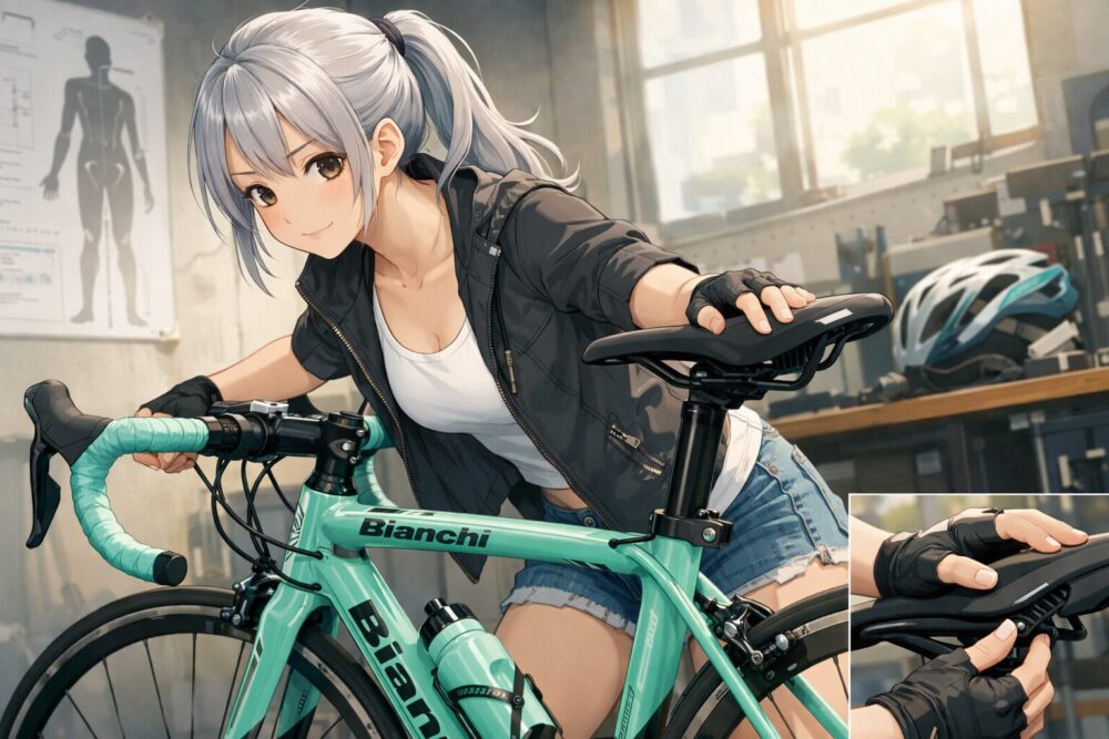 正しい前後位置のセッティングで痛みを防ぐ