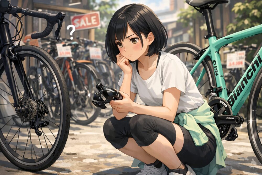 安い車体に注意！シマノ105搭載の重要性