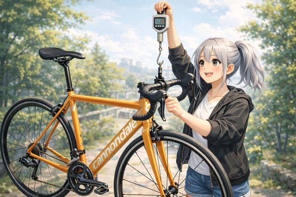 6069アルミ採用で実現した驚きの重量