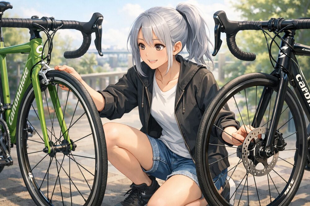 リムブレーキとディスクモデルの違い