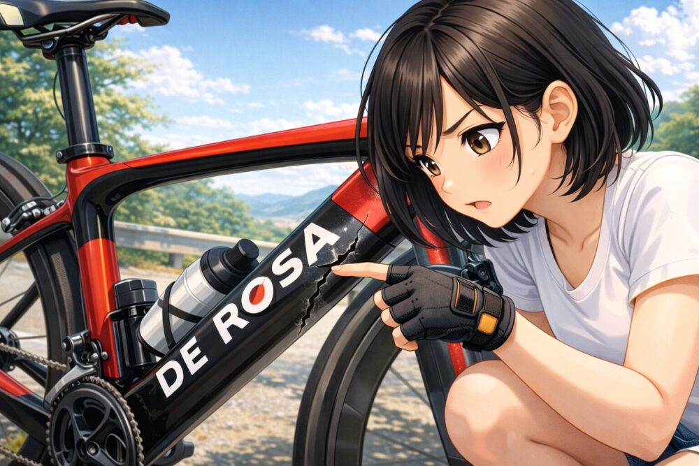 気になるフレームの塗装割れやクラックの真相