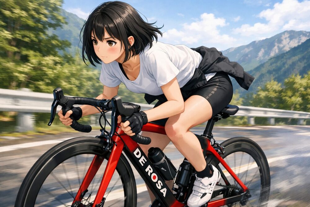 前乗りポジションで真価を発揮するSKの挙動