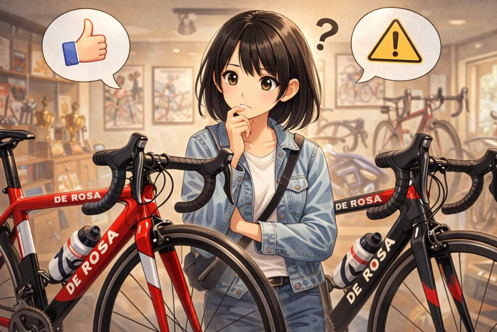 デローザのロードバイクの評判から見る選び方と注意点