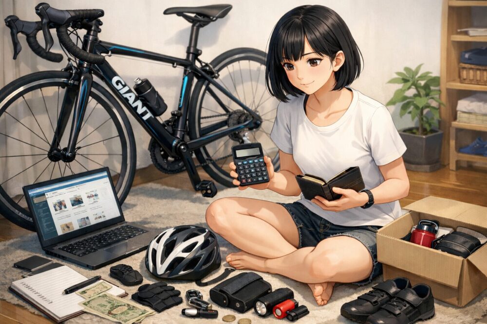 車体以外の初期費用を予算内に収めるアイテム選び