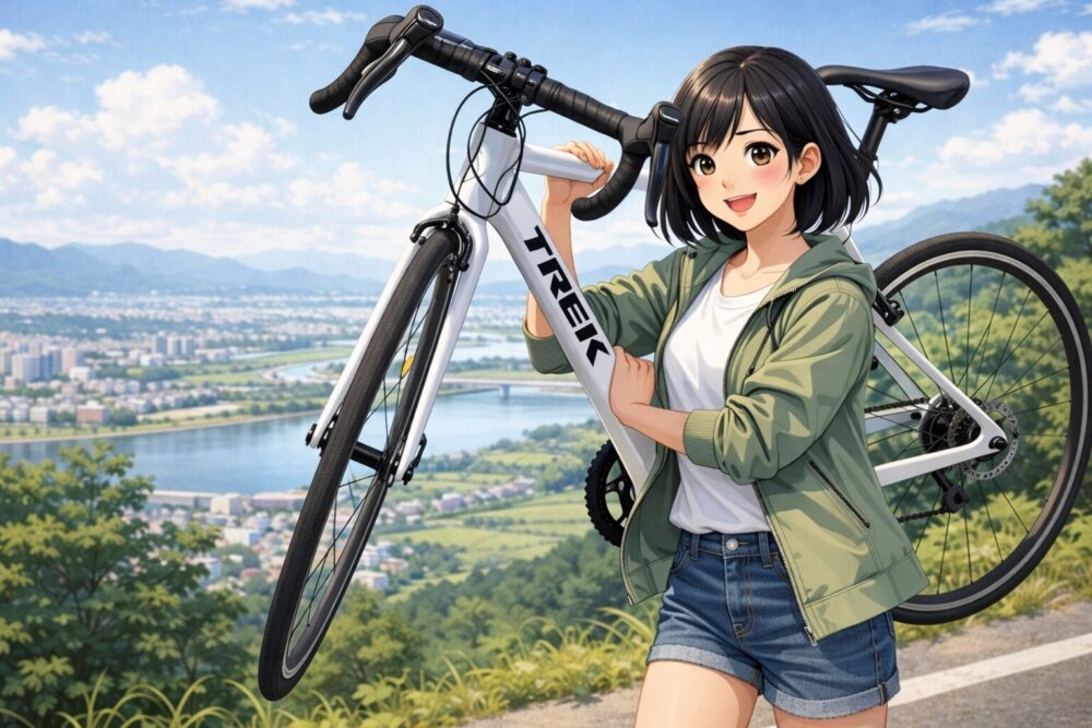 アルミフレームとは思えない軽量な車体重量