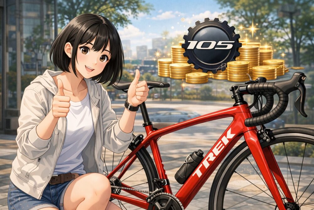 シマノ105搭載完成車の重量とコスパ