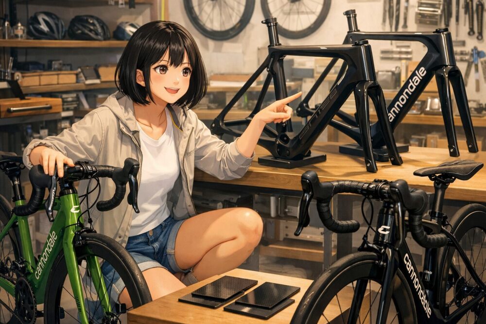 SuperSix EVOのカーボン素材と世代の比較