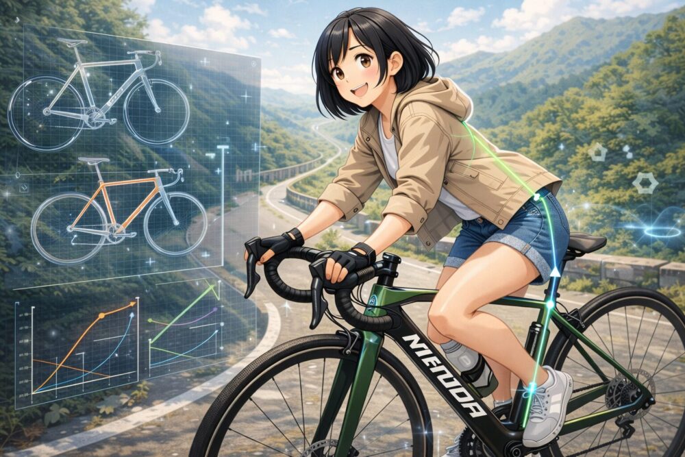 ジオメトリ特性がもたらす疲労軽減と操作性