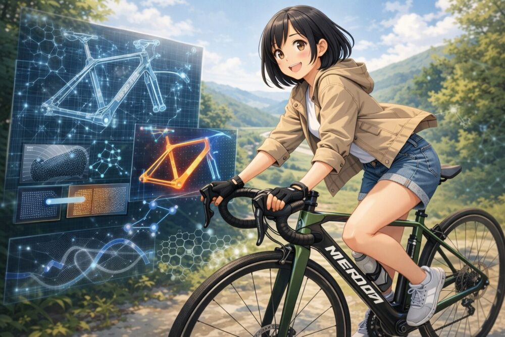 快適性を極めたCF3カーボンフレームの独自技術