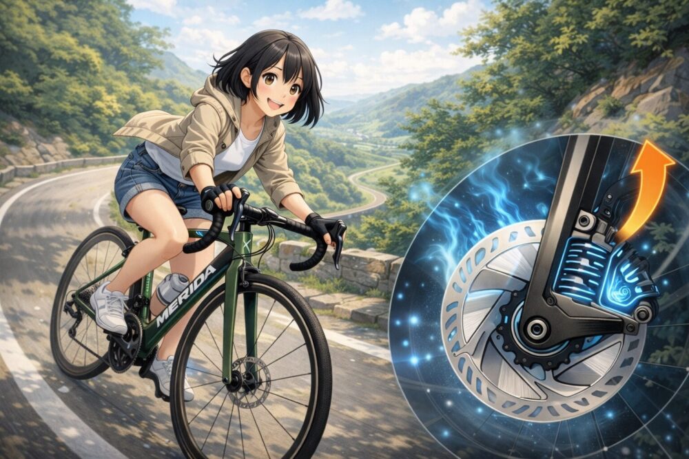 ディスククーラーが提供する下り坂での安心感