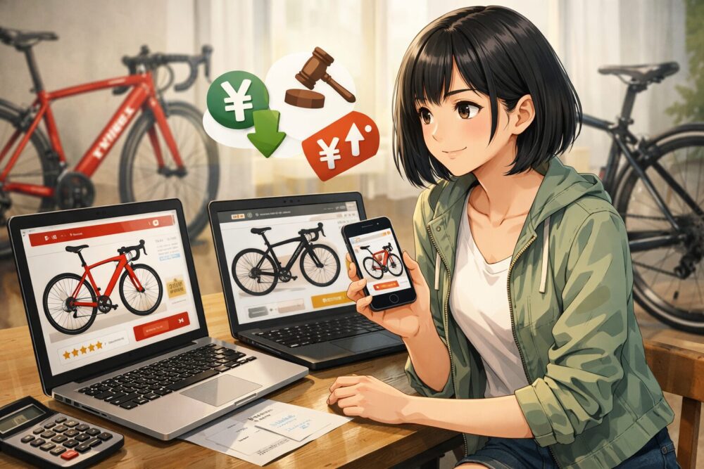 楽天やヤフオクでの中古車購入時の価格比較