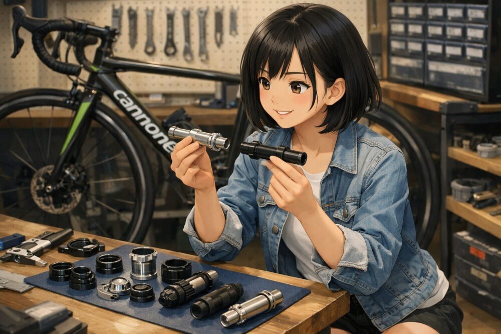 各BB規格に対応するスピンドルの種類と判別