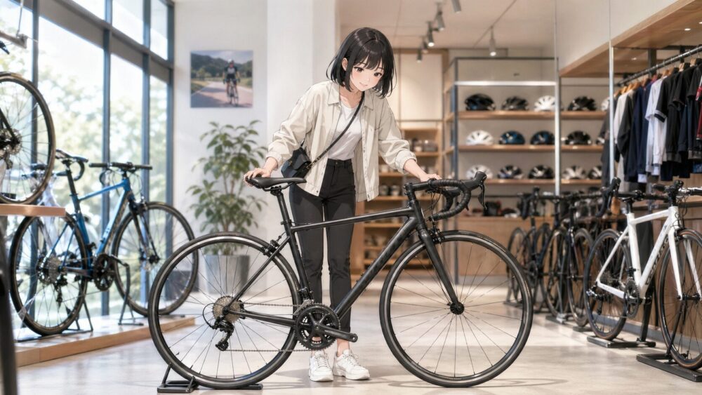 小柄な女性に合うフレームサイズの選び方