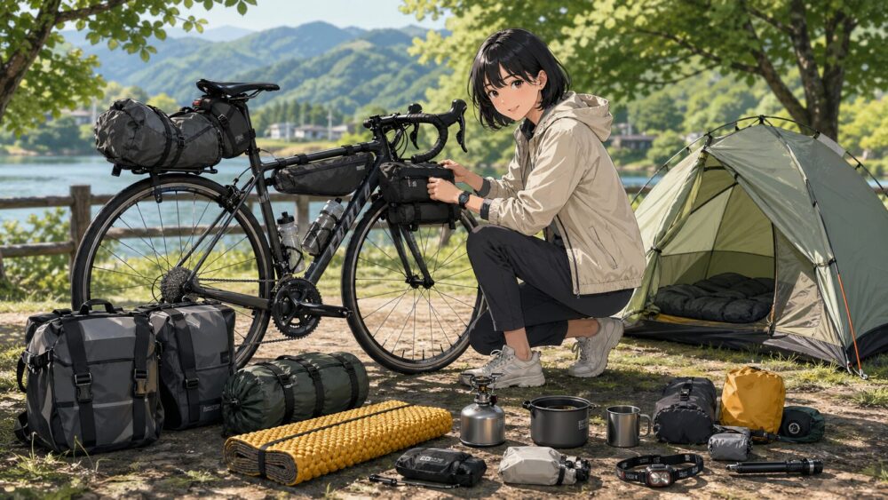 ロードバイクキャンプで失敗しない装備準備の始め方