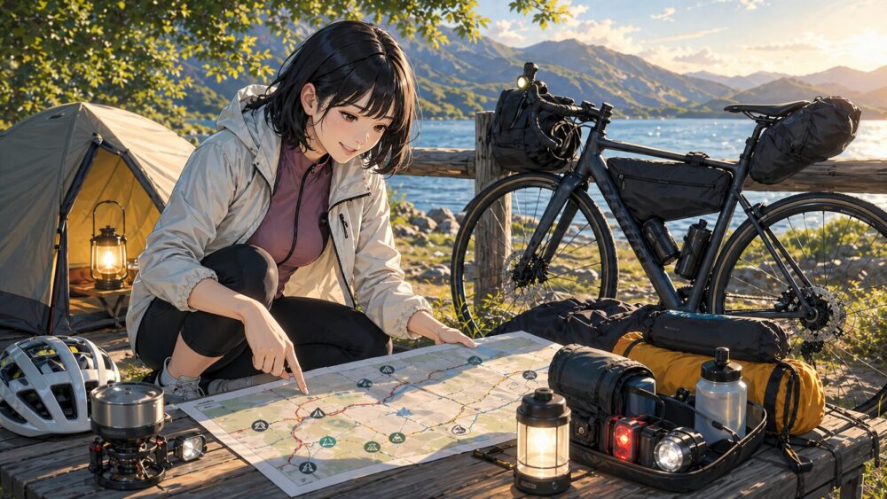 ロードバイクキャンプを安全に楽しむ実践計画の作り方